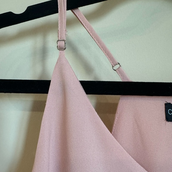 NWOT Cynthia Rowley blush pink lace peek a boo camisole/tank top size M - Picture 8 of 12